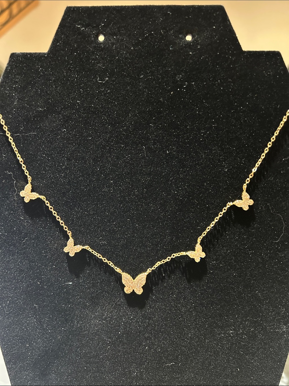 Gold color Butterfly Necklace - Elegant Women’s Jewelry